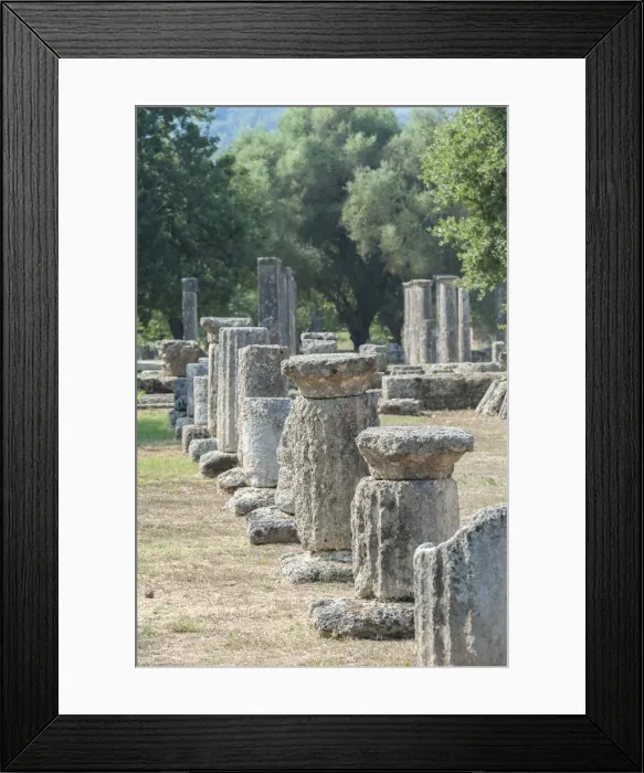 Framed Print : Ancient Greek ruins, gymnasium, Oympia, Greece, Europe Framed Print : Ancient Greek ruins, gymnasium, Oympia, Greece, Europe
