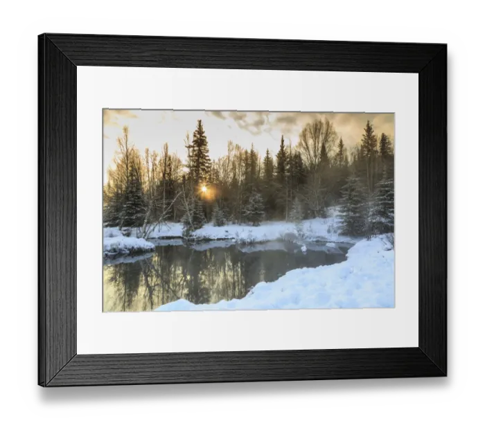Framed Print : Winter scenics near Fairbanks, Alaska Framed Print : Winter scenics near Fairbanks, Alaska