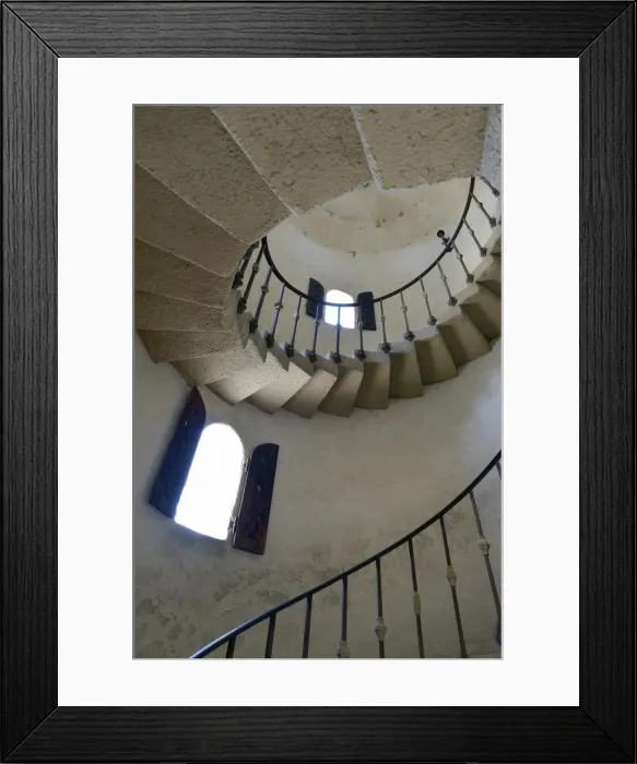Framed Print : USA, California, Death Valley National Park, Spiral staircase at Scottys Castle Framed Print : USA, California, Death Valley National Park, Spiral staircase at Scottys Castle