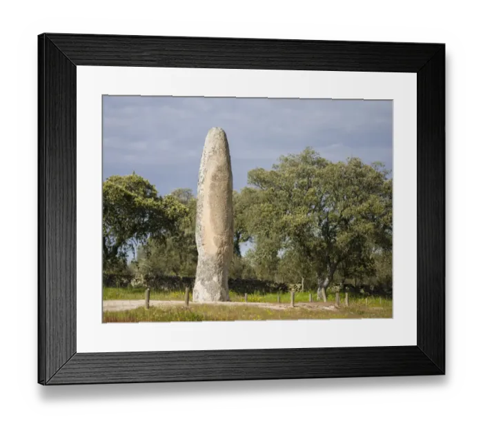 Framed Print : Menhir da Meada near Marvao in the Alentejo Framed Print : Menhir da Meada near Marvao in the Alentejo
