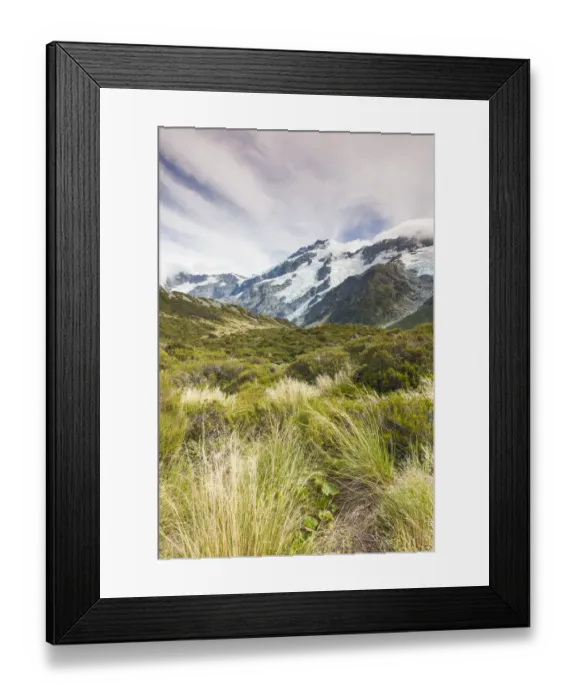 Framed Print : New Zealand, South Island, Canterbury, Aoraki-Mt. Cook National Park, Hooker Valley hike Framed Print : New Zealand, South Island, Canterbury, Aoraki-Mt. Cook National Park, Hooker Valley hike
