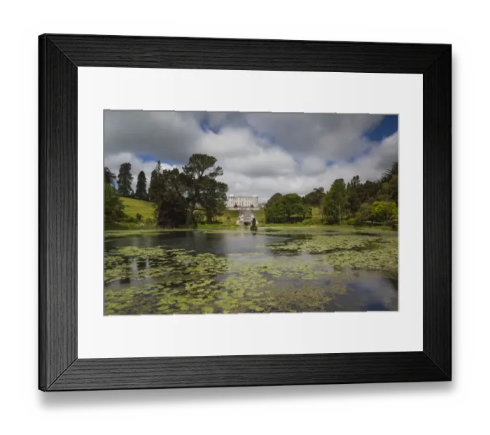 Framed Print : Ireland, County Wicklow, Enniskerry, Powerscourt Estate, Powerscourt House from Triton Framed Print : Ireland, County Wicklow, Enniskerry, Powerscourt Estate, Powerscourt House from Triton