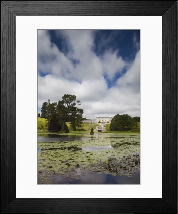 Framed Print : Ireland, County Wicklow, Enniskerry, Powerscourt Estate, Powerscourt House from Triton Framed Print : Ireland, County Wicklow, Enniskerry, Powerscourt Estate, Powerscourt House from Triton