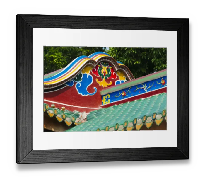 Framed Print : Architectural details of South Putuo Temple, Xiamen, Fujian Province, China Framed Print : Architectural details of South Putuo Temple, Xiamen, Fujian Province, China