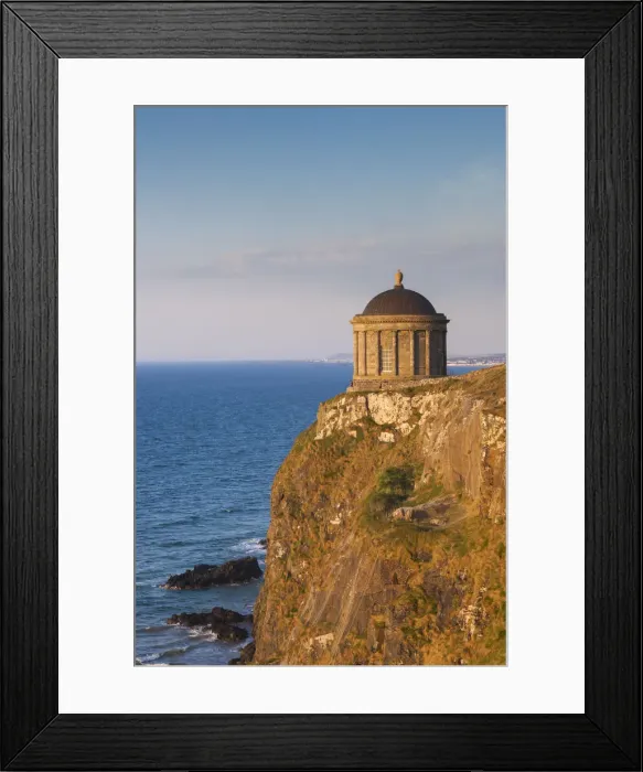 Framed Print : UK, Northern Ireland, County Londonderry, Downhill Demesne, Mussenden Temple, former estate library