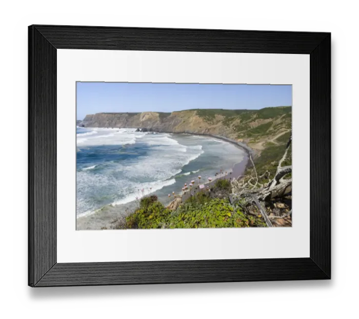 Framed Print : Praia da Ponta Ruiva at the Costa Vicentina. The coast of the Algarve during spring Framed Print : Praia da Ponta Ruiva at the Costa Vicentina. The coast of the Algarve during spring