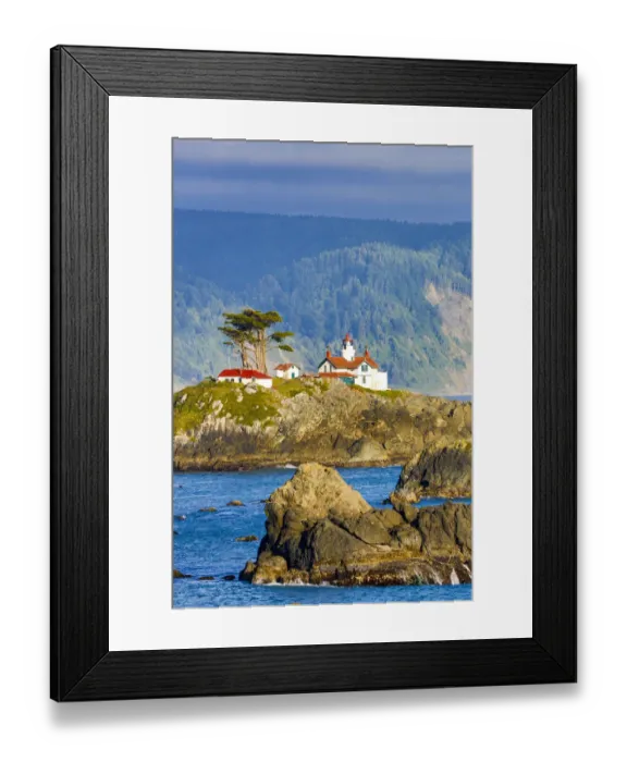 Framed Print : United States, California, Crescent City, Lighthouse and Harbor Framed Print : United States, California, Crescent City, Lighthouse and Harbor