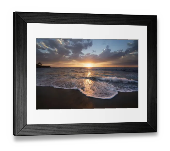 Framed Print : USA, California, La Jolla. Sunset over beach Framed Print : USA, California, La Jolla. Sunset over beach