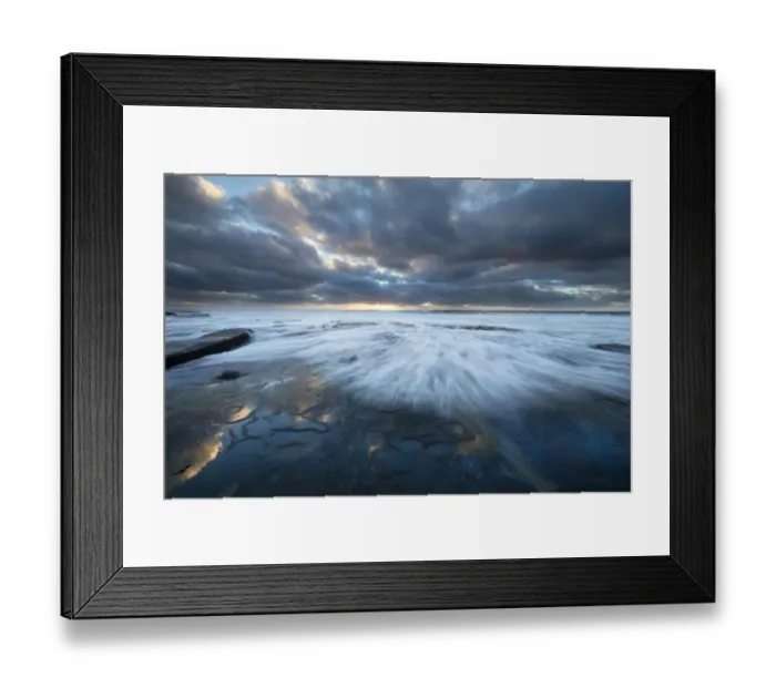 Framed Print : USA, California, La Jolla. Wave washes over tidepools Framed Print : USA, California, La Jolla. Wave washes over tidepools
