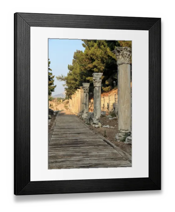 Framed Print : Turkey, Izmir Province, Selcuk, ancient city Ephesus, ancient world center of travel