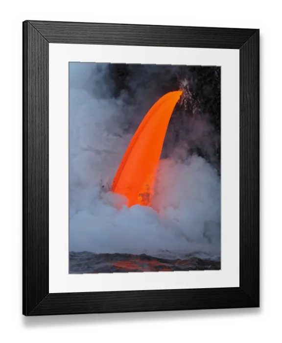 Framed Print : USA, Hawaii, Big Island. Lava from the Big Islands Pu u O o eruption Framed Print : USA, Hawaii, Big Island. Lava from the Big Islands Pu u O o eruption