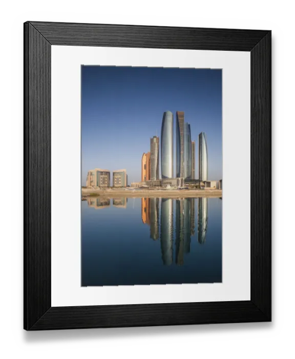 Framed Print : UAE, Abu Dhabi, Etihad Towers Framed Print : UAE, Abu Dhabi, Etihad Towers