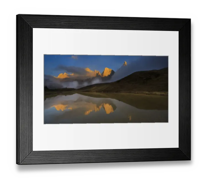 Framed Print : Mountain peaks, Dolomites, Italy Framed Print : Mountain peaks, Dolomites, Italy