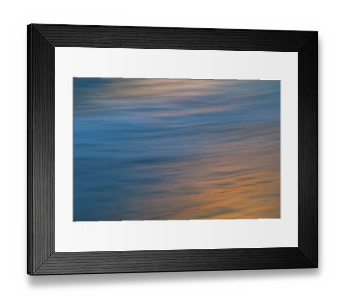 Framed Print : Undulating waves reflecting the sunset colors Framed Print : Undulating waves reflecting the sunset colors