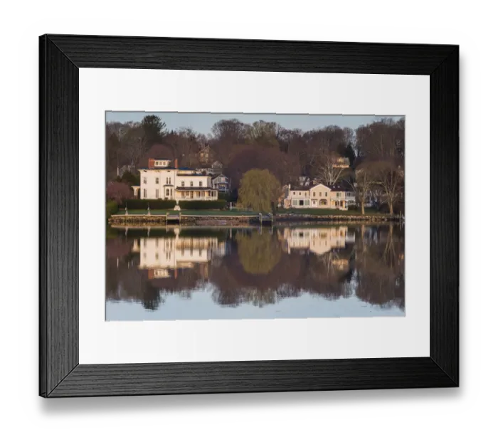 Framed Print : USA, Connecticut, Essex, town harbor at dawn Framed Print : USA, Connecticut, Essex, town harbor at dawn