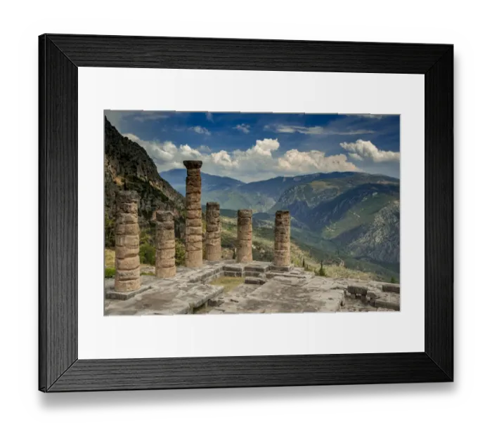 Framed Print : Greece, Delphi, Temple, Apollo Framed Print : Greece, Delphi, Temple, Apollo