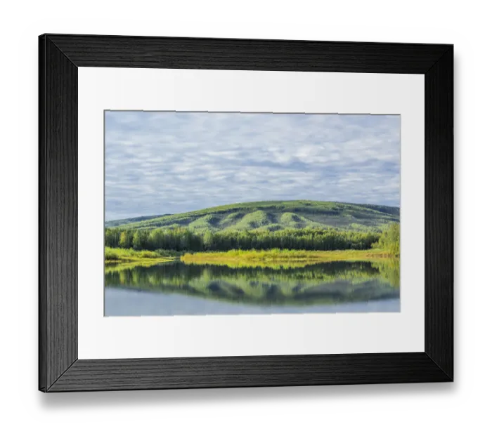 Framed Print : USA, Alaska, Olnes Pond. Landscape with pond reflection Framed Print : USA, Alaska, Olnes Pond. Landscape with pond reflection