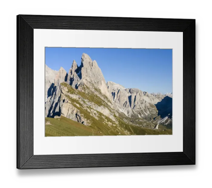 Framed Print : Geisler mountains (Gruppo delle Odle, Le Odle, Odles) in the nature park Puez-Geisler Framed Print : Geisler mountains (Gruppo delle Odle, Le Odle, Odles) in the nature park Puez-Geisler