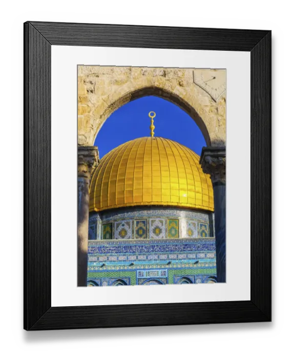 Framed Print : Dome of the Rock Islamic Mosque Temple Mount Jerusalem Israel Framed Print : Dome of the Rock Islamic Mosque Temple Mount Jerusalem Israel