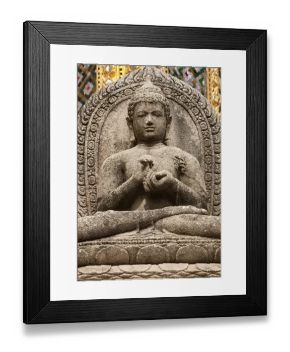 Framed Print : Stone statue at the Grand Palace, Bangkok, Thailand