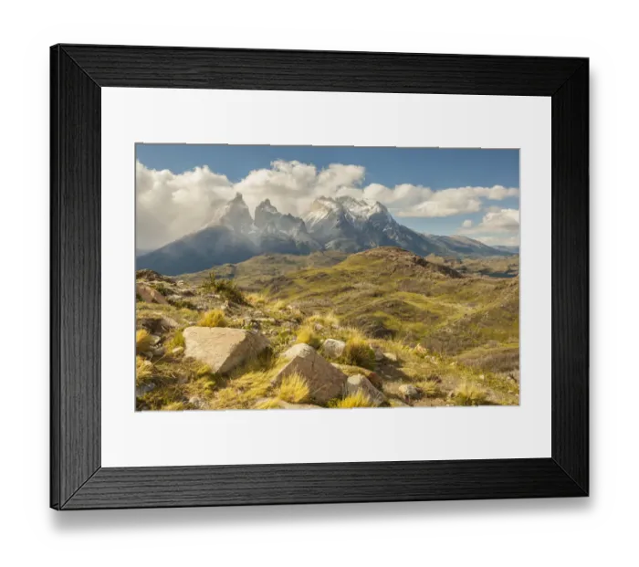 Framed Print : South America, Chile, Patagonia. The Horns mountains Framed Print : South America, Chile, Patagonia. The Horns mountains