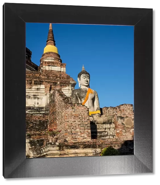 Southeast Asia; Thailand; Ayutthaya; Ayutthaya Wat Yai Chai Mongkol Buddha Statue