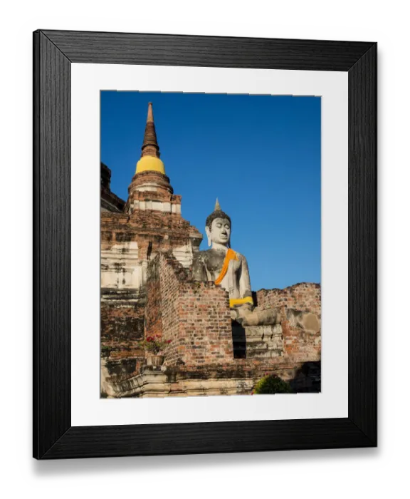 Framed Print : Southeast Asia; Thailand; Ayutthaya; Ayutthaya Wat Yai Chai Mongkol Buddha Statue Framed Print : Southeast Asia; Thailand; Ayutthaya; Ayutthaya Wat Yai Chai Mongkol Buddha Statue