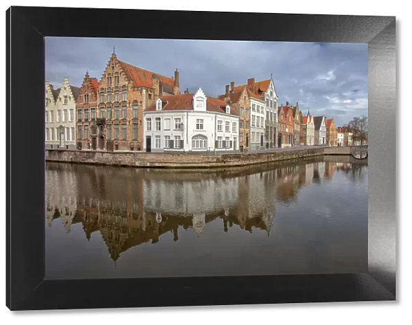 Belgium, Brugge, Canal and Reflection