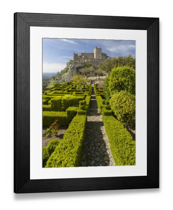 Framed Print : The castle dating back to moorish times in the middle ages Framed Print : The castle dating back to moorish times in the middle ages