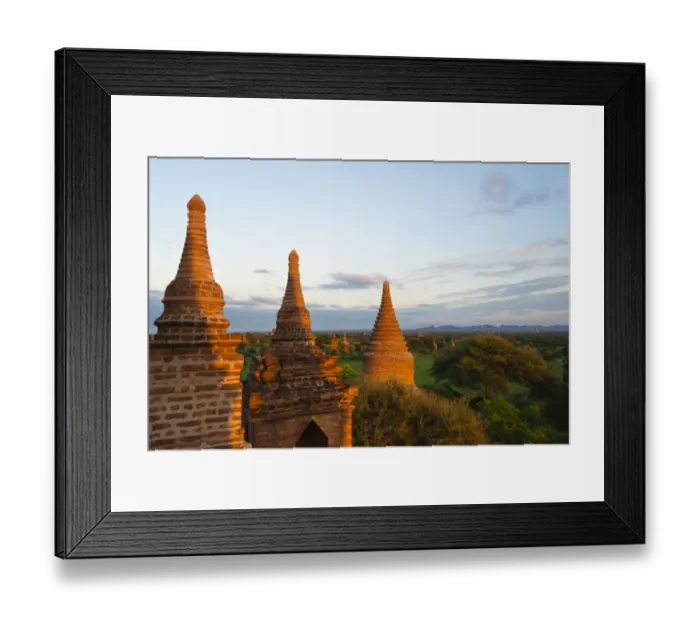 Framed Print : Ancient temples and pagodas at sunset, Bagan, Mandalay Region, Myanmar Framed Print : Ancient temples and pagodas at sunset, Bagan, Mandalay Region, Myanmar