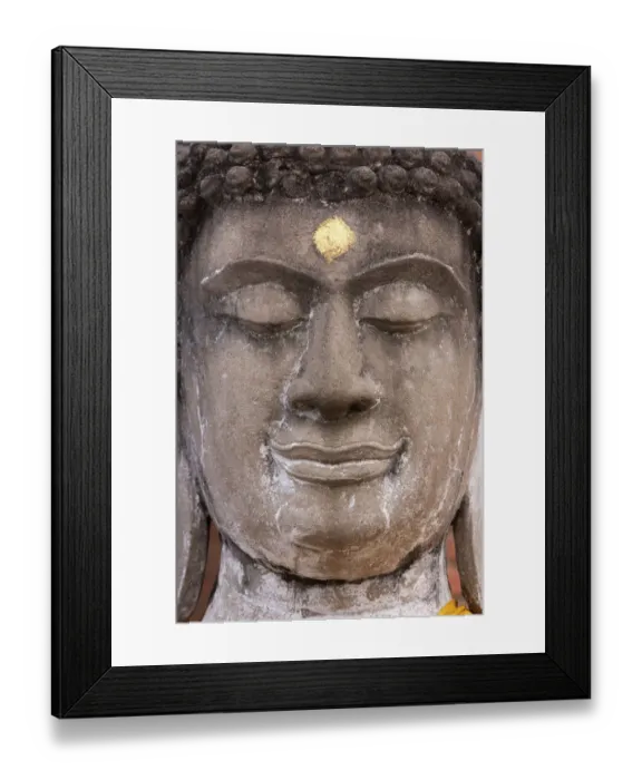 Framed Print : Statue face at the Ayutthaya Historical Park, Thailand Framed Print : Statue face at the Ayutthaya Historical Park, Thailand