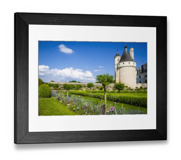 Framed Print : The Marques Tower and garden, Chateau de Chenonceau, Chenonceaux, Loire Valley, France Framed Print : The Marques Tower and garden, Chateau de Chenonceau, Chenonceaux, Loire Valley, France