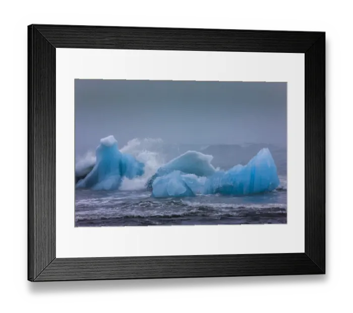 Framed Print : Bergy bits, Iceland Framed Print : Bergy bits, Iceland