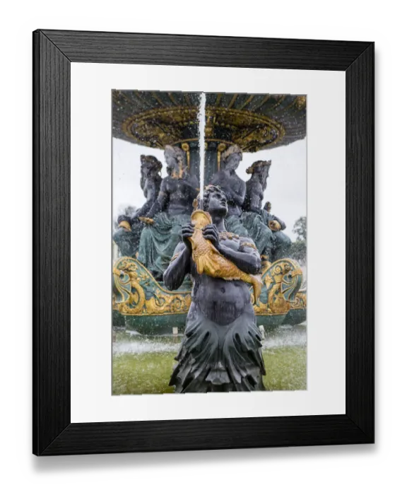 Framed Print : Statue in Fountain. Place de la Concorde. Paris Framed Print : Statue in Fountain. Place de la Concorde. Paris