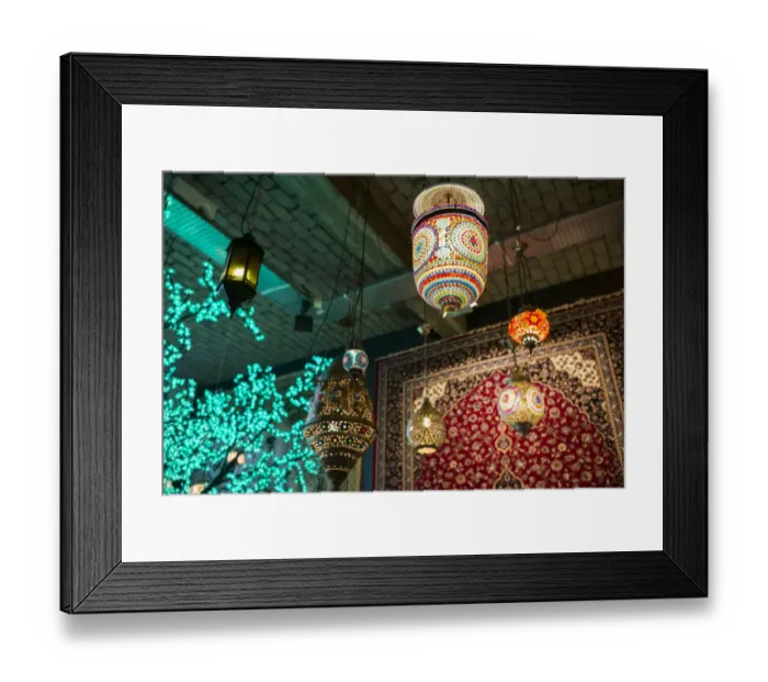 Framed Print : Netherlands, Rotterdam, middle eastern-themed lamps and lights Framed Print : Netherlands, Rotterdam, middle eastern-themed lamps and lights