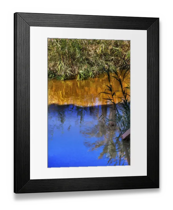 Framed Print : Jordan River Abstract Near Bethany Betharaba Where John baptized Jesus