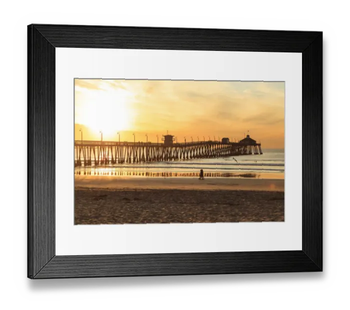 Framed Print : Imperial Beach Pier at Twilight, San Diego, Southern CA, USA Framed Print : Imperial Beach Pier at Twilight, San Diego, Southern CA, USA