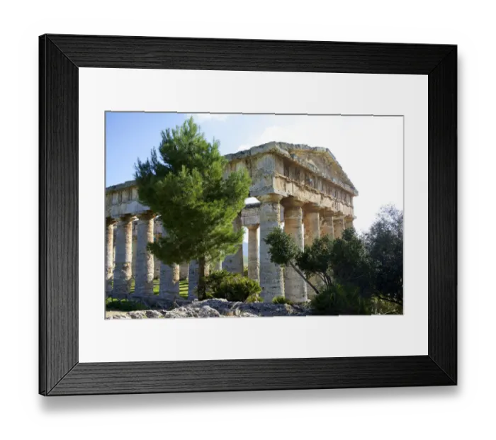 Framed Print : Italy, Sicily: Segesta The greek temple is made of 36 columns Framed Print : Italy, Sicily: Segesta The greek temple is made of 36 columns