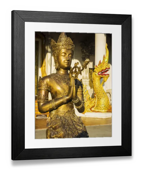 Framed Print : South East Asia; Thailand; Chiang Mai; Wat Prasingh is most visited place in Chiang Mai