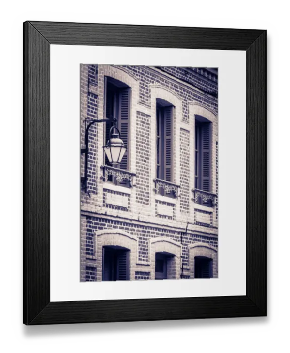 Framed Print : Narrow street and houses, Honfleur, Normandy, France Framed Print : Narrow street and houses, Honfleur, Normandy, France