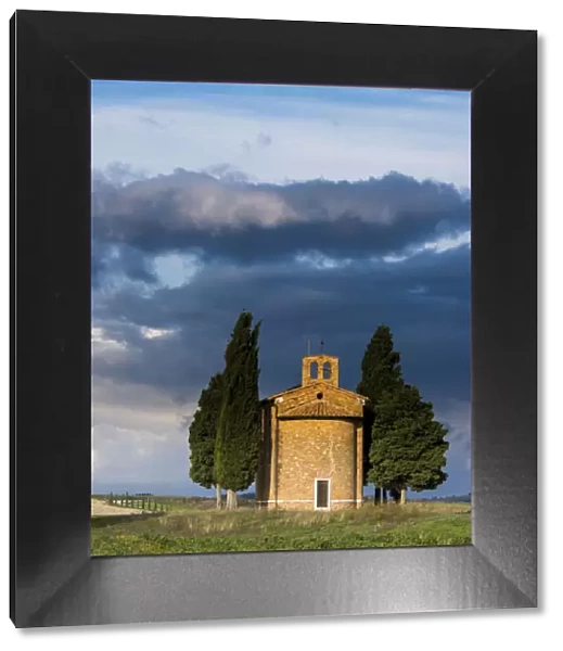 Europe; Italy; Tuscany; Vitaleta chapel near Val Di Orcia With morning light also known