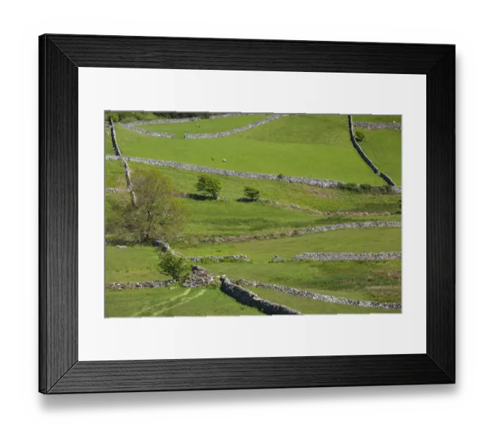 Framed Print : Ireland, County Galway, Cong, elevated springtime landscape Framed Print : Ireland, County Galway, Cong, elevated springtime landscape