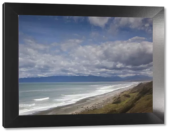 New Zealand, South Island, Southland, Waihowaka, sea view from McCrakens Rest