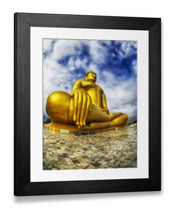 Framed Print : Asia, Southeast Asia; Thailand; Ang Thong; Golden Buddha in Ang Thong Province of Thailand Framed Print : Asia, Southeast Asia; Thailand; Ang Thong; Golden Buddha in Ang Thong Province of Thailand