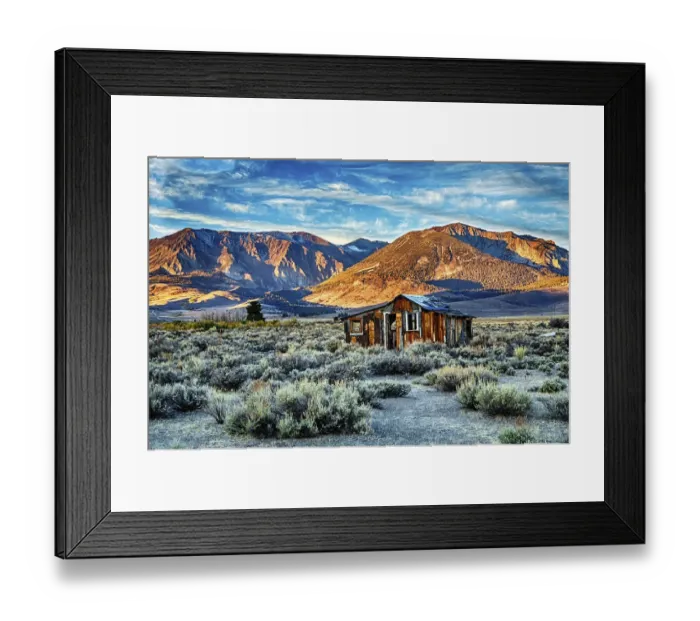 Framed Print : California; June Lake; HWY 395; USA