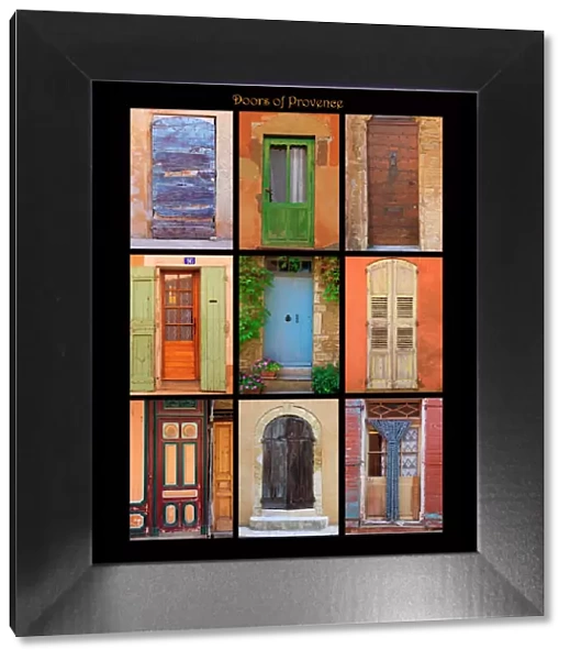 Poster of doors shot throughout Provence, France