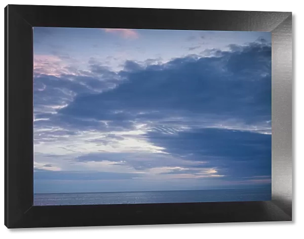 USA, Massachusetts, Cape Cod, Eastham, First Encounter Beach, sunset
