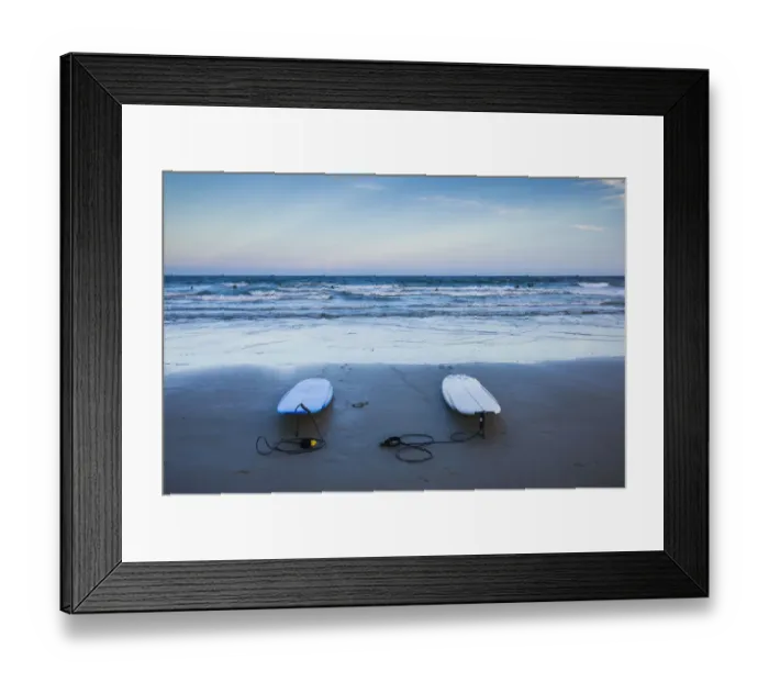 Framed Print : USA, Massachusetts, Cape Ann, Gloucester, Good Harbor Beach, surfboards Framed Print : USA, Massachusetts, Cape Ann, Gloucester, Good Harbor Beach, surfboards