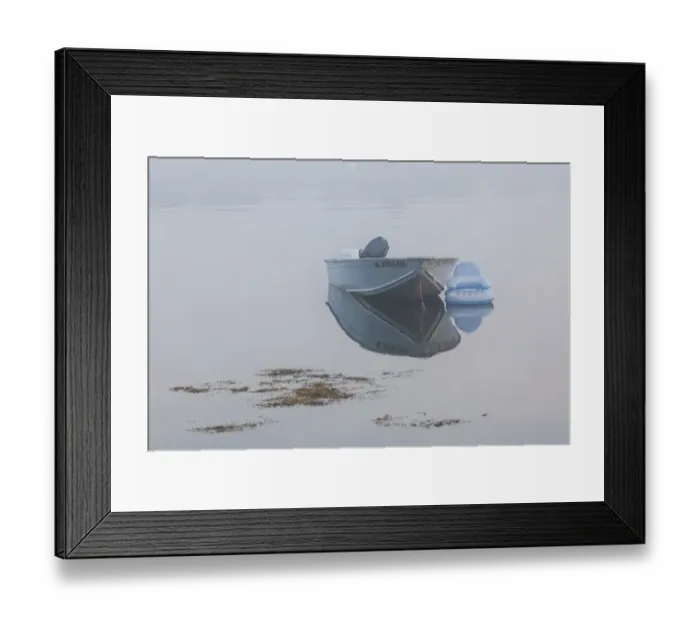 Framed Print : USA, Massachusetts, Cape Ann, boats in Annisquam Harbor in fog Framed Print : USA, Massachusetts, Cape Ann, boats in Annisquam Harbor in fog