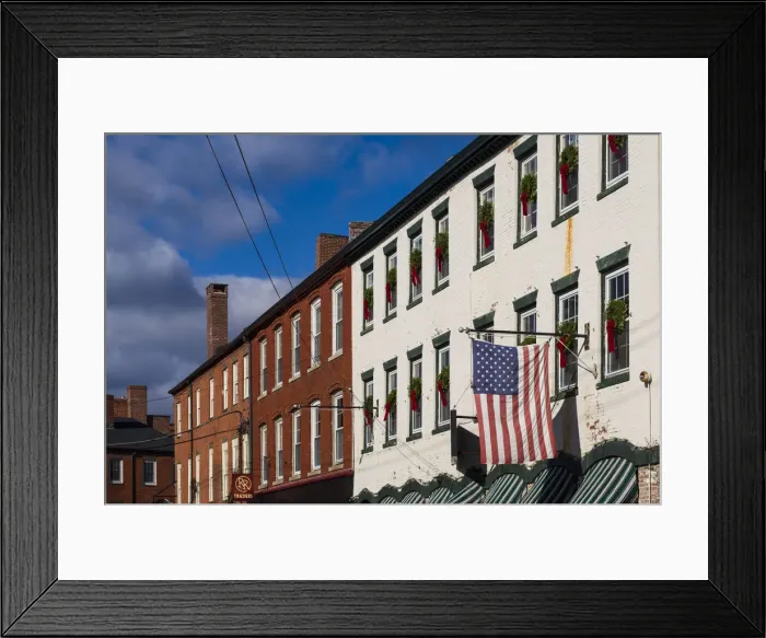 Framed Print : USA, Massachusetts, Newburyport, Middle Street buildings Framed Print : USA, Massachusetts, Newburyport, Middle Street buildings